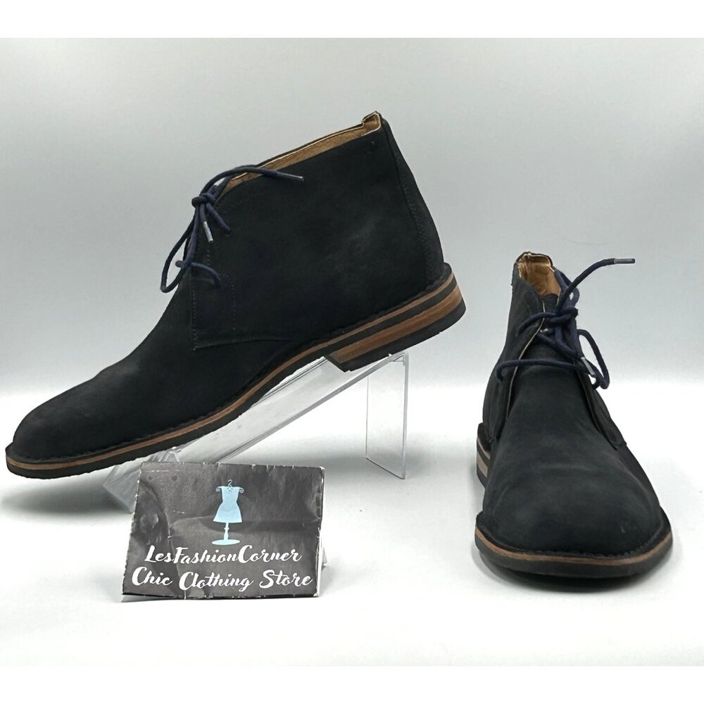 Trask Men's Dark Blue Suede Leather Brady Chukka Lace Up Boot Size 12 3033